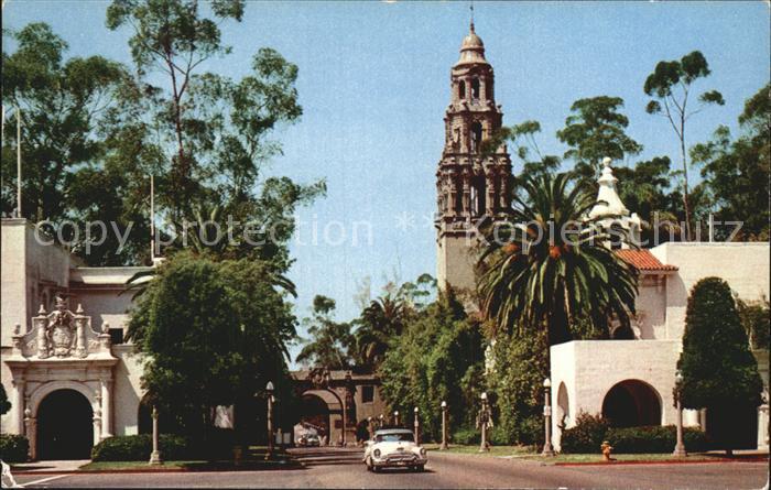 San Diego California California Tower fro Plaza de Panama Baloa Park