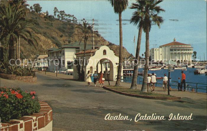 Avalon California Catalina Island Crescent Avenue Via Casino and Casino Ballroom