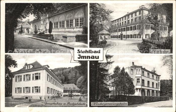 Bad Imnau Kursaal Badhaus Fuerstenbau Josephsbau Badgebaeude Kindergenesungsheim
