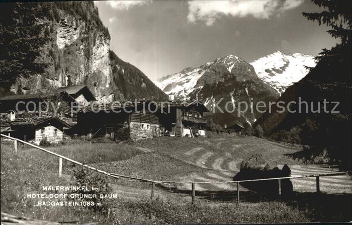 Badgastein Malerwinkel bei Hoteldorf Gruener Baum