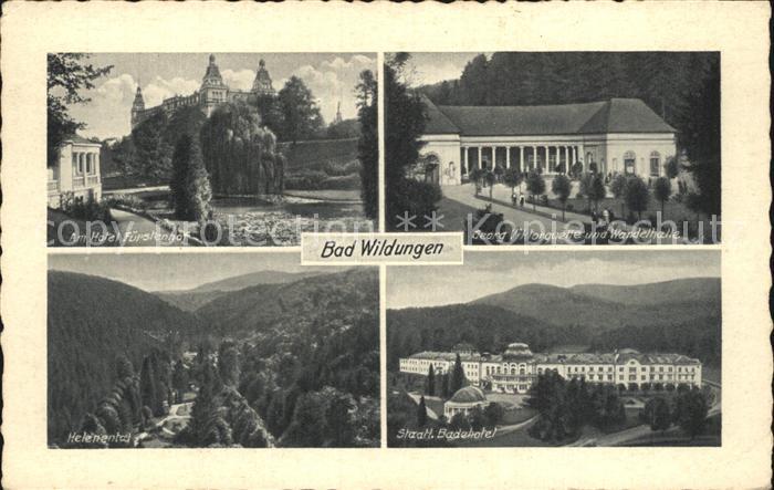 Bad Wildungen Hotel Fuerstenhof Georg Viktorquelle Wandelhalle Helenental Badeho
