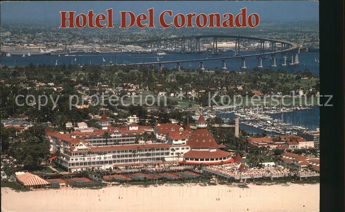 Coronado Hotel Del Coronado Air view