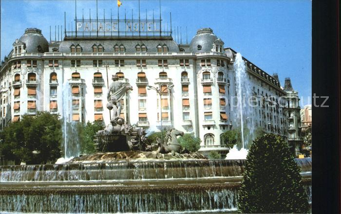 Madrid Spain Fuente de Neptuno Palace Hotel
