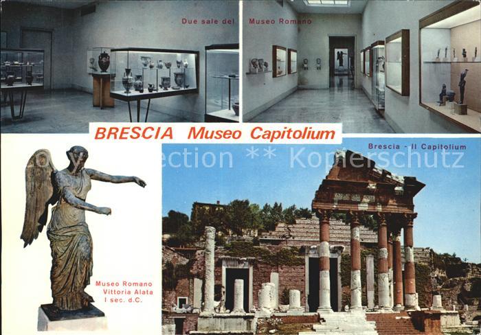 Brescia Museo Capitolium Due sale del Museo Romano Vittoria Alata Capitolium