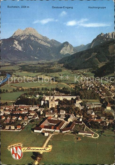 Admont Steiermark Stift Admont Buchstein Hochtorgruppe Fliegeraufnahme