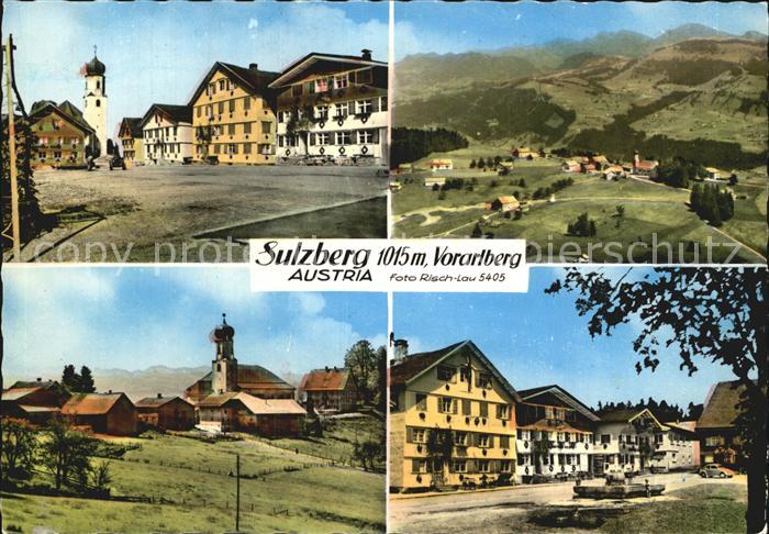 Sulzberg Vorarlberg Teilansichten Panorama