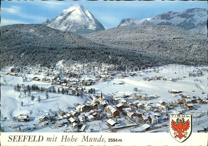 Seefeld Tirol mit Hohe Munde Fliegeraufnahme