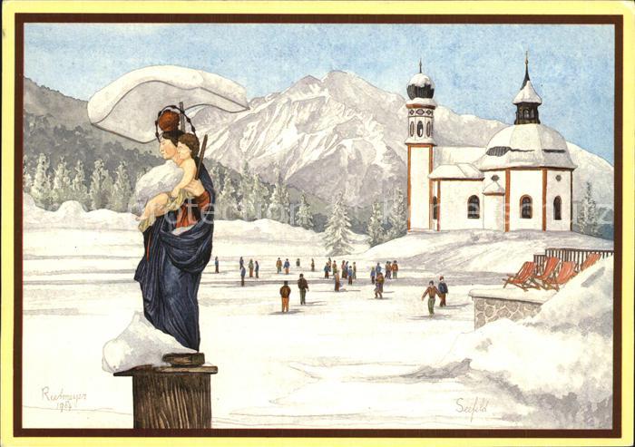 Seefeld Tirol Seekirchl mit Madonna