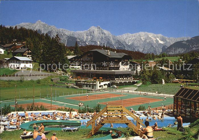 Seefeld Attersee Freizeitzentrum Hotel Wetterstein Tennisplaetze Freibad Wetters