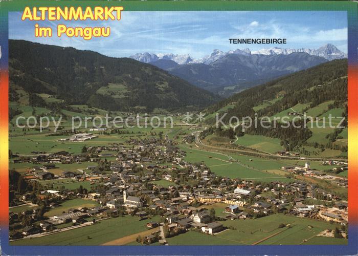 Altenmarkt Pongau mit Tennengebirge Fliegeraufnahme