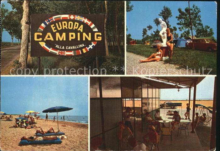 Cavallino Venezia Europa Camping Strand Restaurant Terrasse