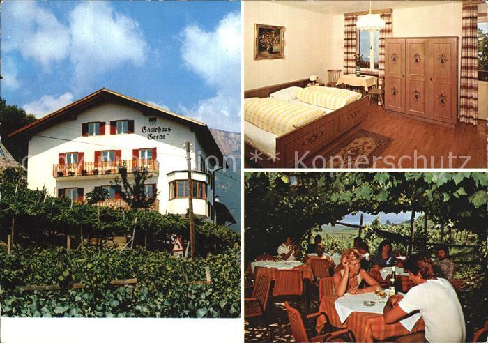 Kaltern Weinstrasse Tirol Gasthof Gerda Zimmer Laube