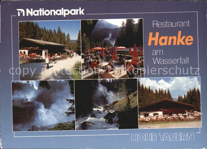 Krimml Restaurant Hanke Souvenirs Terrasse Wasserfaelle