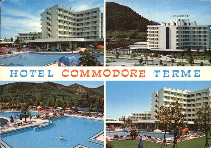 Montegrotto Terme Hotel Commodore Terme Schwimmbad Liegewiese