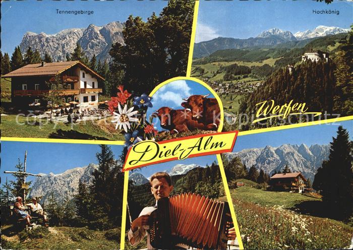 Werfen Salzburg Diel Alm Tennengebirge Hochkoenig Gipfelkreuz Musiker