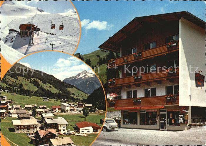 Lanersbach Fremdenpension Kaufhaus Steinbock Sessellift Ortsblick