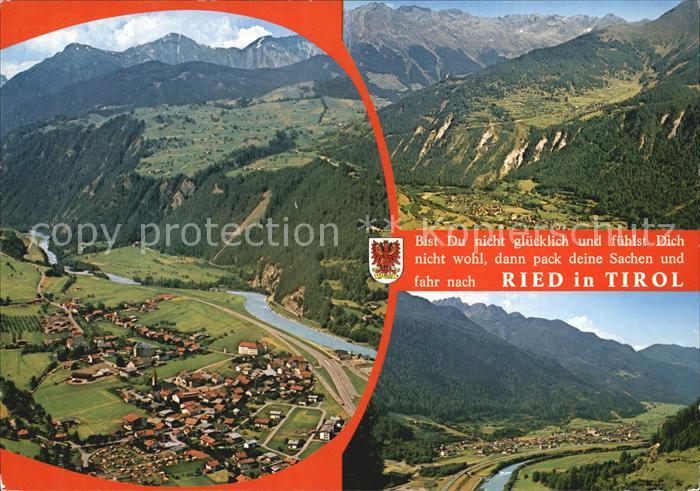 Ried Oberinntal Fliegeraufnahme Panorama