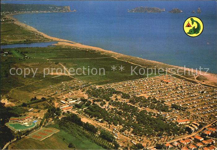 Gerona Camping El Delfin Verde Torruella de Montgri Vista aerea