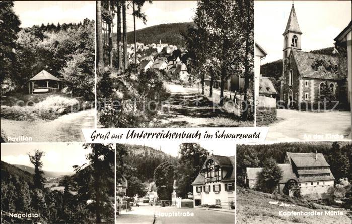 Unterreichenbach Calw Pavillon Waldweg Kirche Nagoldtal Hauptstrasse Kapfenhardt