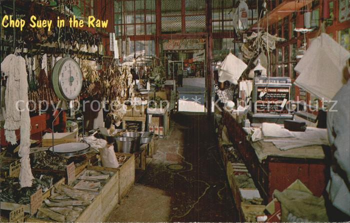 San Francisco California Chinatown Chop Suey in the Raw