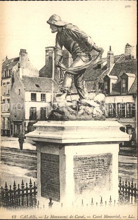 Calais Monument de Cavel Statue