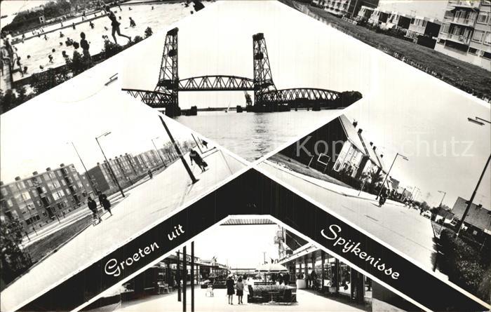 Spijkenisse Teilansichten Schwimmbad Bruecke