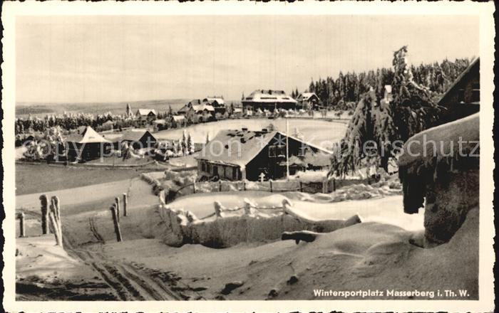 Masserberg Winterpanorama Wintersportplatz