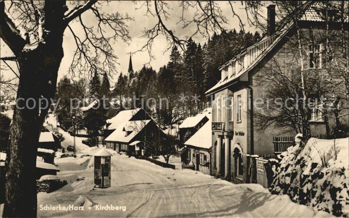 Schierke Harz Kirchberg im Winter Wintersportplatz