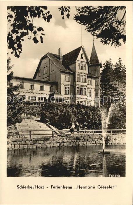 Schierke Harz Ferienheim Hermann Gieseler