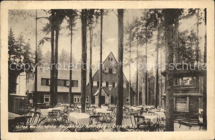 Altenberg Erzgebirge Historische Waldschaenke Raupennest