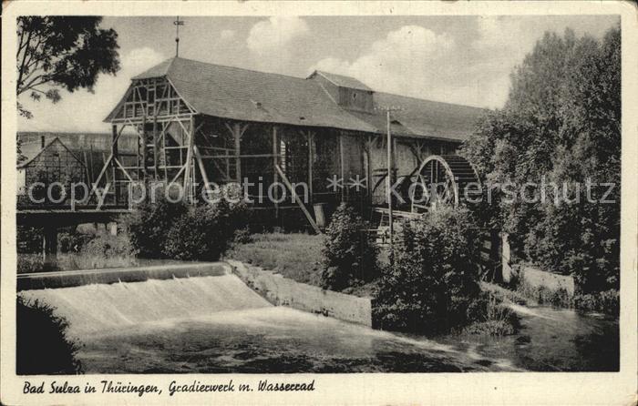 Bad Sulza Gradierwerk mit Wasserrad