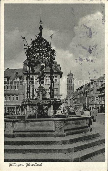 Goettingen Niedersachsen Gaenselieselbrunnen