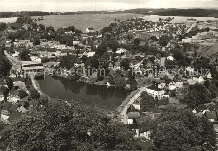 Bad Lobenstein Thueringen Panorama Blick vom Alten Turm