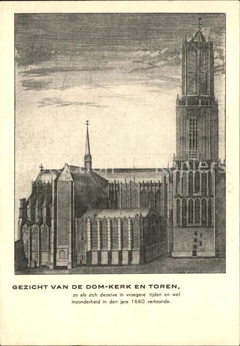Toren Dom Kerk Domkirche Kuenstlerkarte