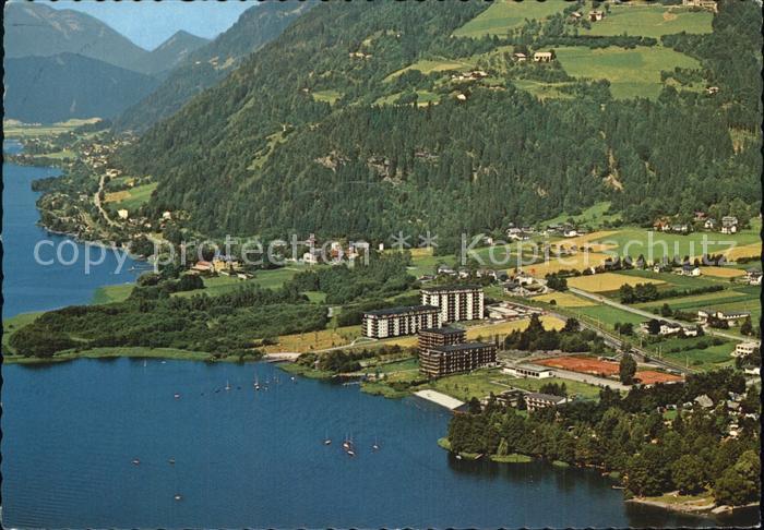 Tschoeran Bodensdorf FEWOTEL Ferienwohnungshotel Fliegeraufnahme