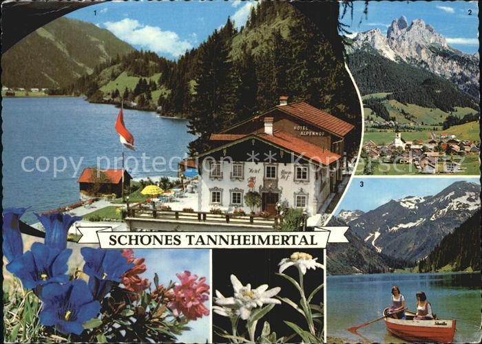 Tannheim Tirol Hotel Alpenhof Haldensee Rotflueh Gimpel Visalpsee mit Rauhorn Al