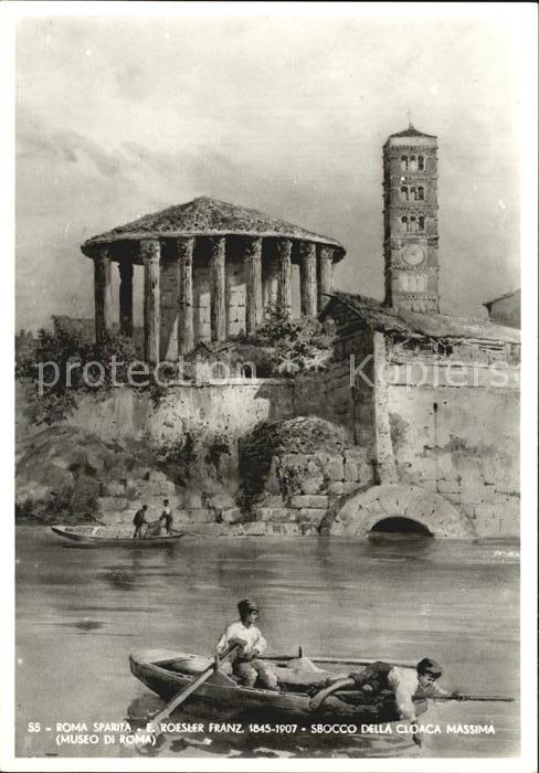 Roma Rom Roma Sparita E Roesler Franz Sbocco della Cloaca Massima Museo di Roma