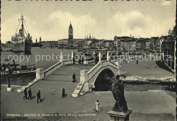 Venezia Venedig Bacino S Marco e Riva degli Schiavoni