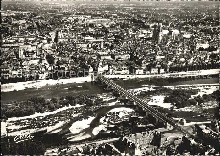 Orleans Loiret Pont sur la Loire vue aerienne
