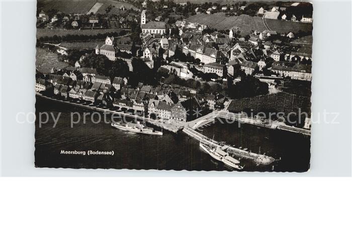 Meersburg Bodensee Hafen Fliegeraufnahme
