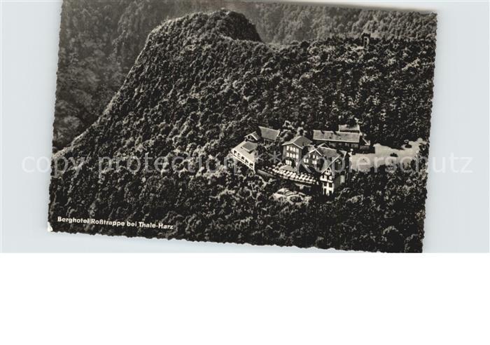Thale Harz Berghotel Rosstrappe Fliegeraufnahme