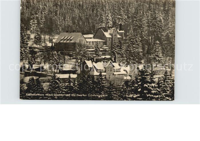 Schierke Harz Haus Gieseler Handwerker Erholungsheim