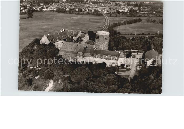 Hammelburg Schloss Saaleck ehemaliges Weingut der Fuerstaebte von Fulda Fliegera