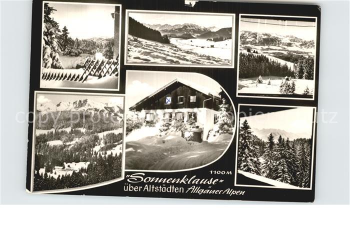 Altstaedten Allgaeu Sonnenklause Jugenderholungsheim Winterpanorama Allgaeuer Al