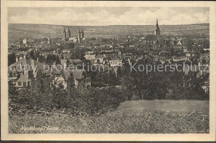 Naumburg Saale Panorama Blick ueber die Stadt