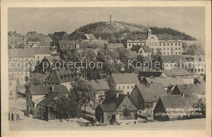 Altenberg Erzgebirge Teilansicht mit Geisingberg