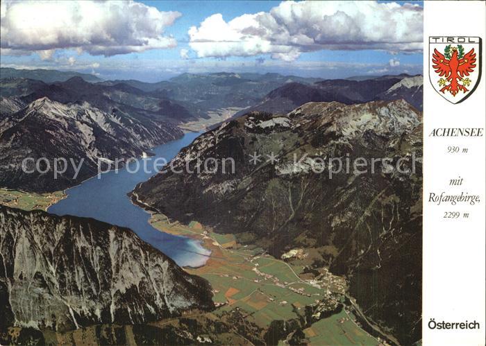 Achensee Rofangebirge Fliegeraufnahme