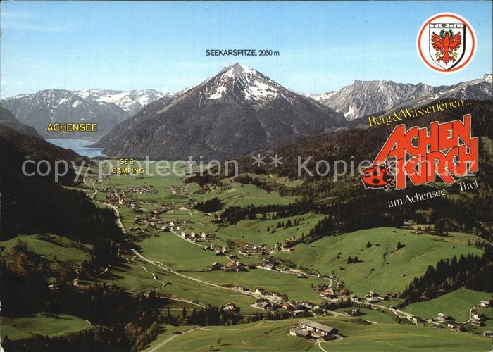 Achenkirch Fliegeraufnahme Seekarspitze See-Camping