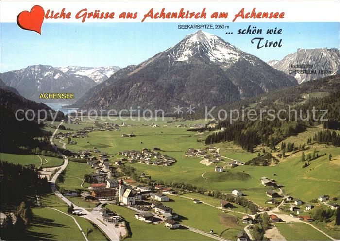 Achenkirch Fliegeraufnahme Seekarspitze Achensee
