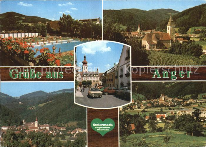 Anger Steiermark Schwimmbad Strassenansicht